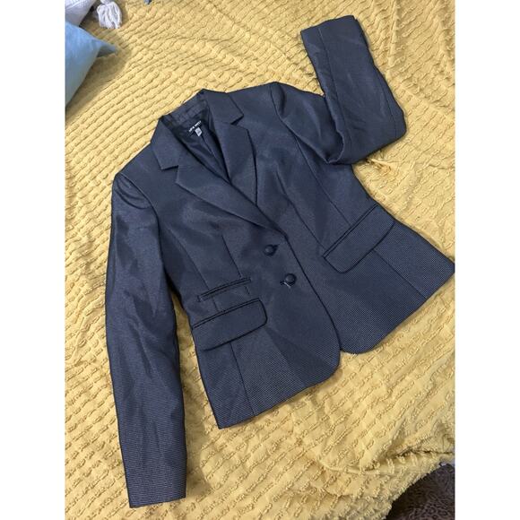 Women’s black metallic blazer, dress jacket Nine West Size 4 Small - Picture 1 of 14